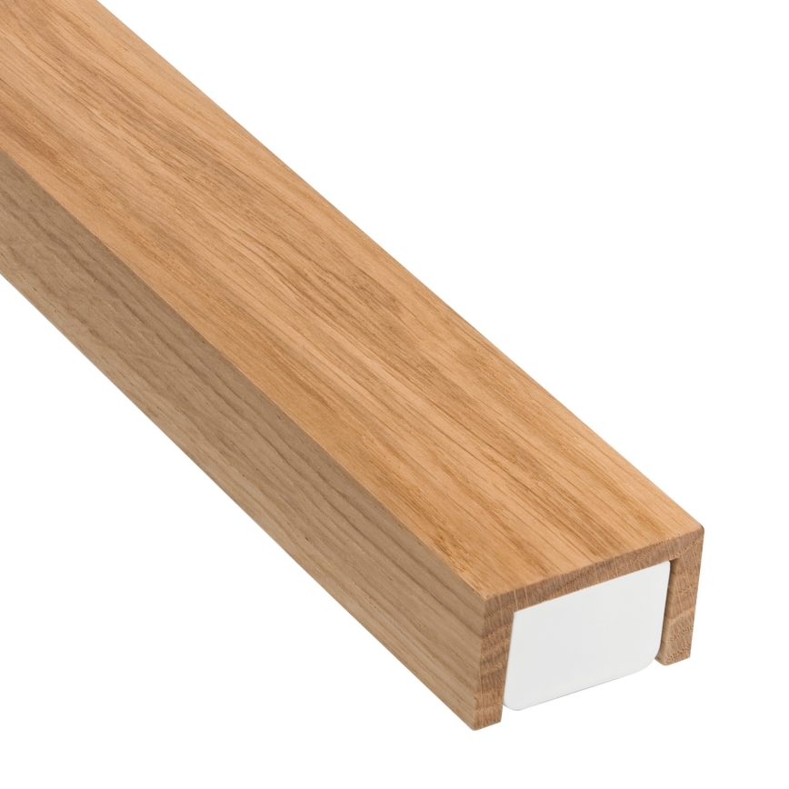 Brilagi - Illuminazione a LED per specchi da bagno WOODY MIRROR LED/15W/230V 90 cm IP44 quercia/bianco