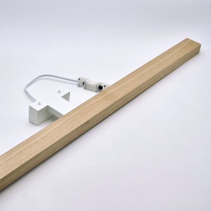 Brilagi - Illuminazione a LED per specchi da bagno WOODY MIRROR LED/15W/230V 90 cm IP44 quercia/bianco