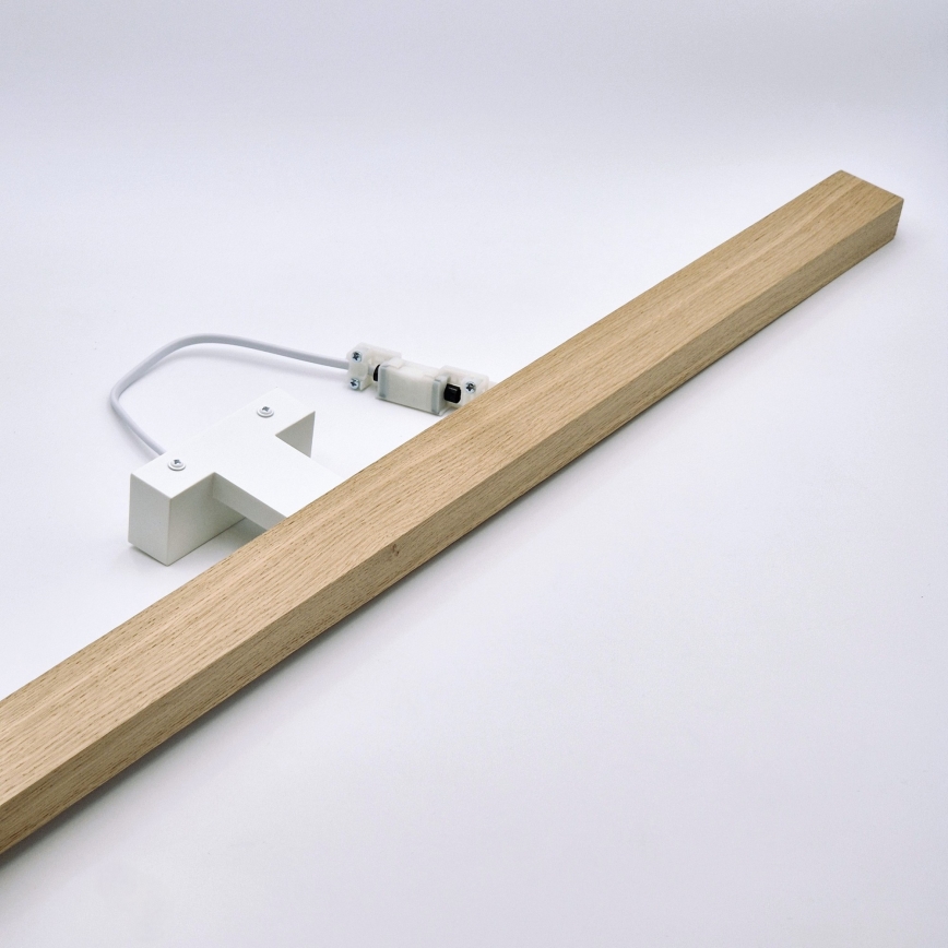 Brilagi - Illuminazione a LED per specchi da bagno WOODY MIRROR LED/15W/230V 90 cm IP44 quercia/bianco