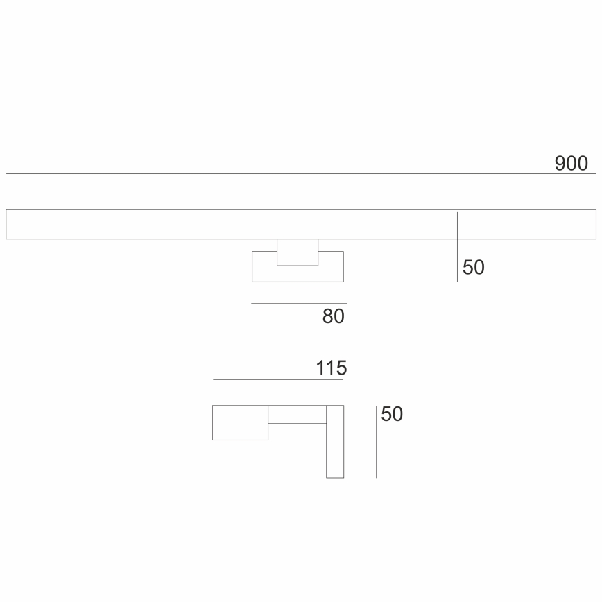Brilagi - Illuminazione a LED per specchi da bagno WOODY MIRROR LED/15W/230V 90 cm IP44 quercia/bianco