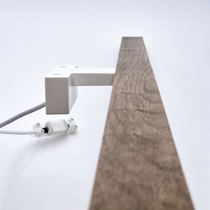 Brilagi - Illuminazione a LED per specchi da bagno WOODY MIRROR LED/15W/230V 90 cm IP44 quercia noce/bianco