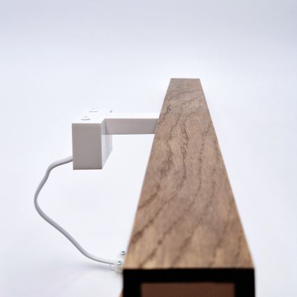 Brilagi - Illuminazione a LED per specchi da bagno WOODY MIRROR LED/15W/230V 90 cm IP44 quercia ciliegio/bianco