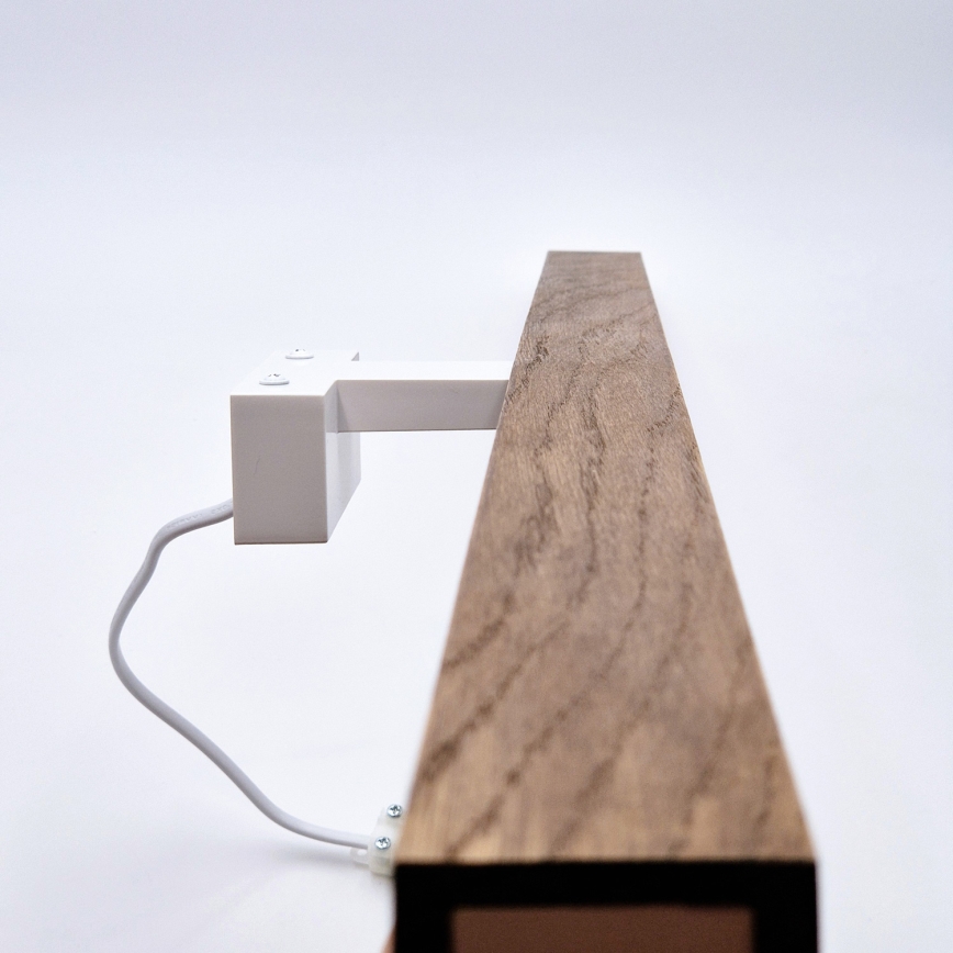 Brilagi - Illuminazione a LED per specchi da bagno WOODY MIRROR LED/15W/230V 90 cm IP44 quercia ciliegio/bianco