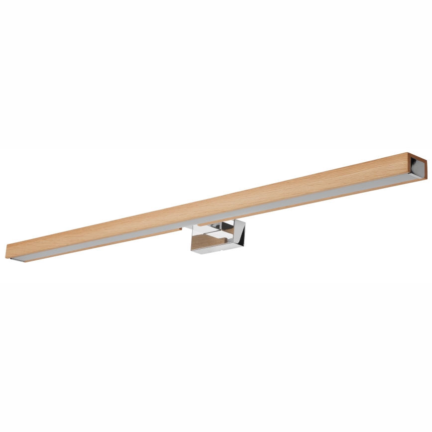 Brilagi - Illuminazione a LED per specchi da bagno WOODY MIRROR LED/15W/230V 90 cm IP44 quercia/cromo lucido