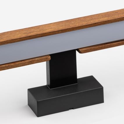 Brilagi - Illuminazione a LED per specchi da bagno WOODY MIRROR LED/15W/230V 90 cm IP44 quercia ciliegio/nero