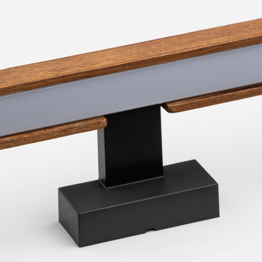 Brilagi - Illuminazione a LED per specchi da bagno WOODY MIRROR LED/15W/230V 90 cm IP44 quercia ciliegio/nero