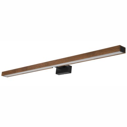 Brilagi - Illuminazione a LED per specchi da bagno WOODY MIRROR LED/15W/230V 90 cm IP44 quercia ciliegio/nero