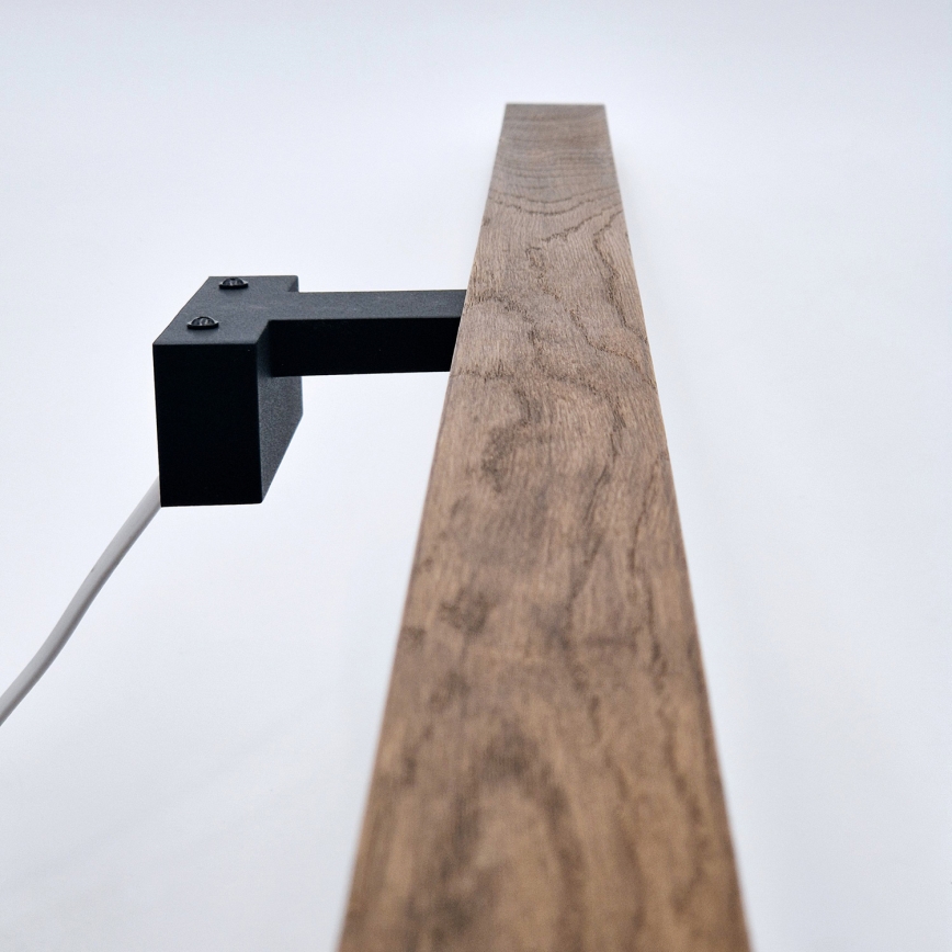 Brilagi - Illuminazione a LED per specchi da bagno WOODY MIRROR LED/15W/230V 90 cm IP44 quercia ciliegio/nero