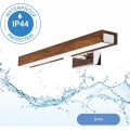Brilagi - Illuminazione a LED per specchi da bagno WOODY MIRROR LED/8W/230V 40 cm IP44 quercia ciliegio/cromo lucido