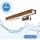 Brilagi - Illuminazione a LED per specchi da bagno WOODY MIRROR LED/8W/230V 40 cm IP44 quercia ciliegio/cromo lucido