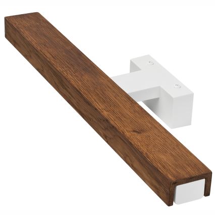 Brilagi - Illuminazione a LED per specchi da bagno WOODY MIRROR LED/8W/230V 40 cm IP44 quercia ciliegio/bianco
