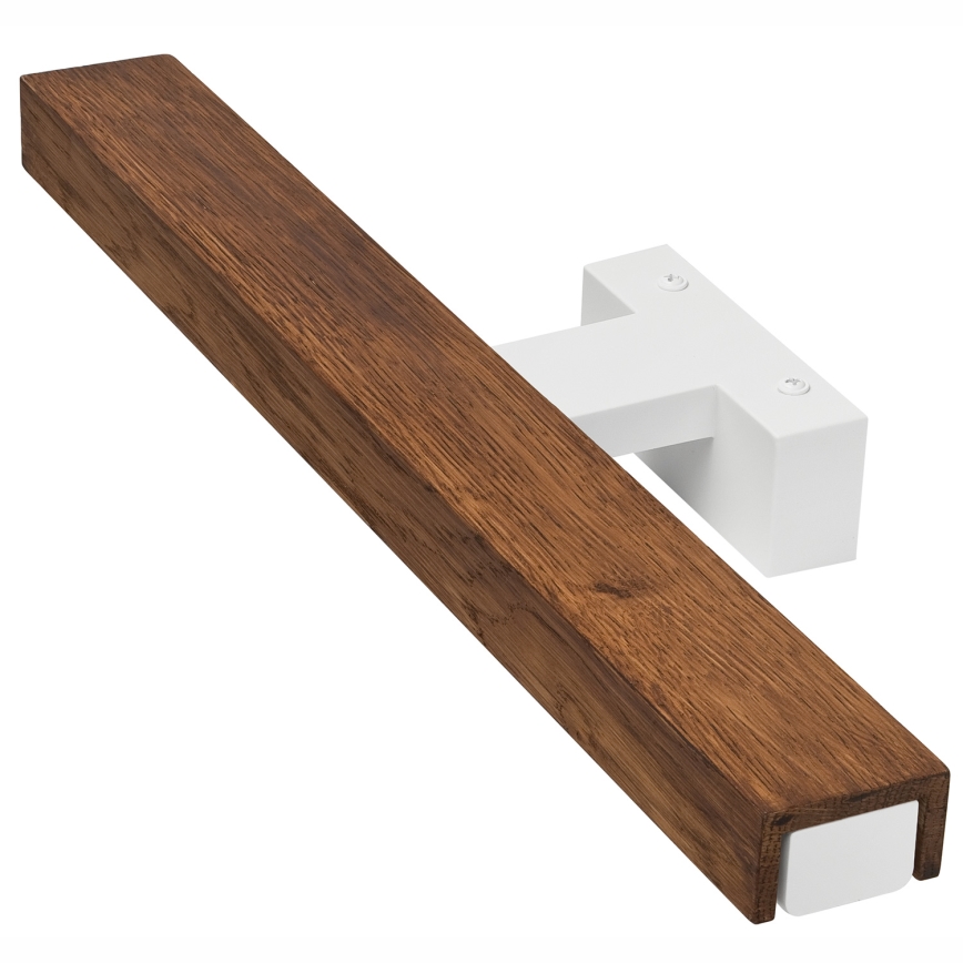Brilagi - Illuminazione a LED per specchi da bagno WOODY MIRROR LED/8W/230V 40 cm IP44 quercia ciliegio/bianco