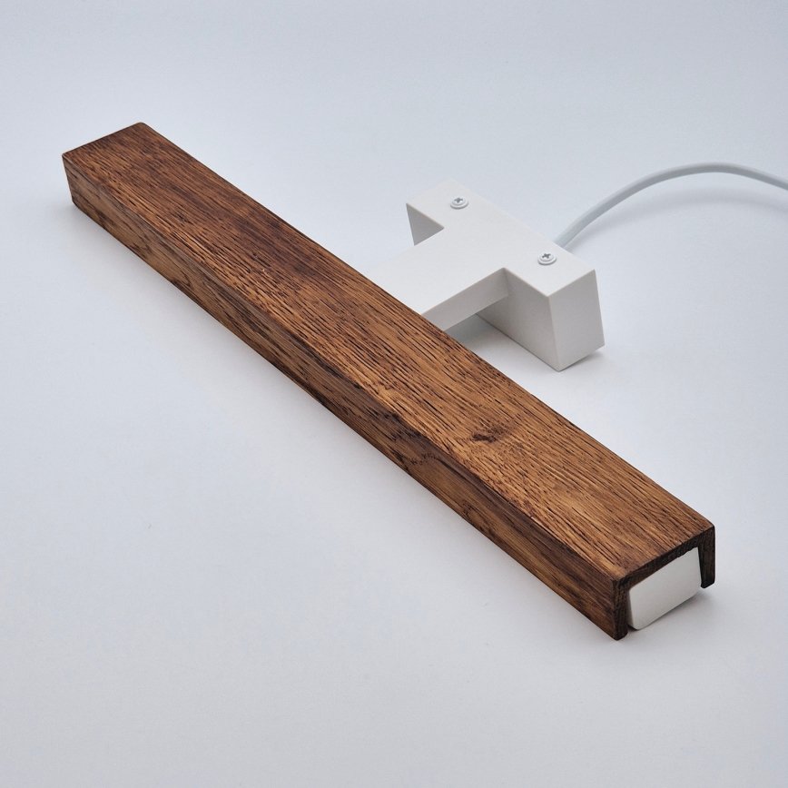 Brilagi - Illuminazione a LED per specchi da bagno WOODY MIRROR LED/8W/230V 40 cm IP44 quercia ciliegio/bianco