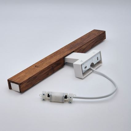 Brilagi - Illuminazione a LED per specchi da bagno WOODY MIRROR LED/8W/230V 40 cm IP44 quercia ciliegio/bianco