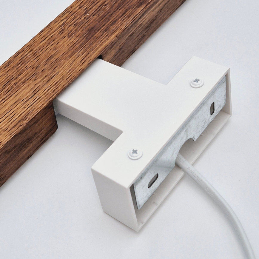 Brilagi - Illuminazione a LED per specchi da bagno WOODY MIRROR LED/8W/230V 40 cm IP44 quercia ciliegio/bianco