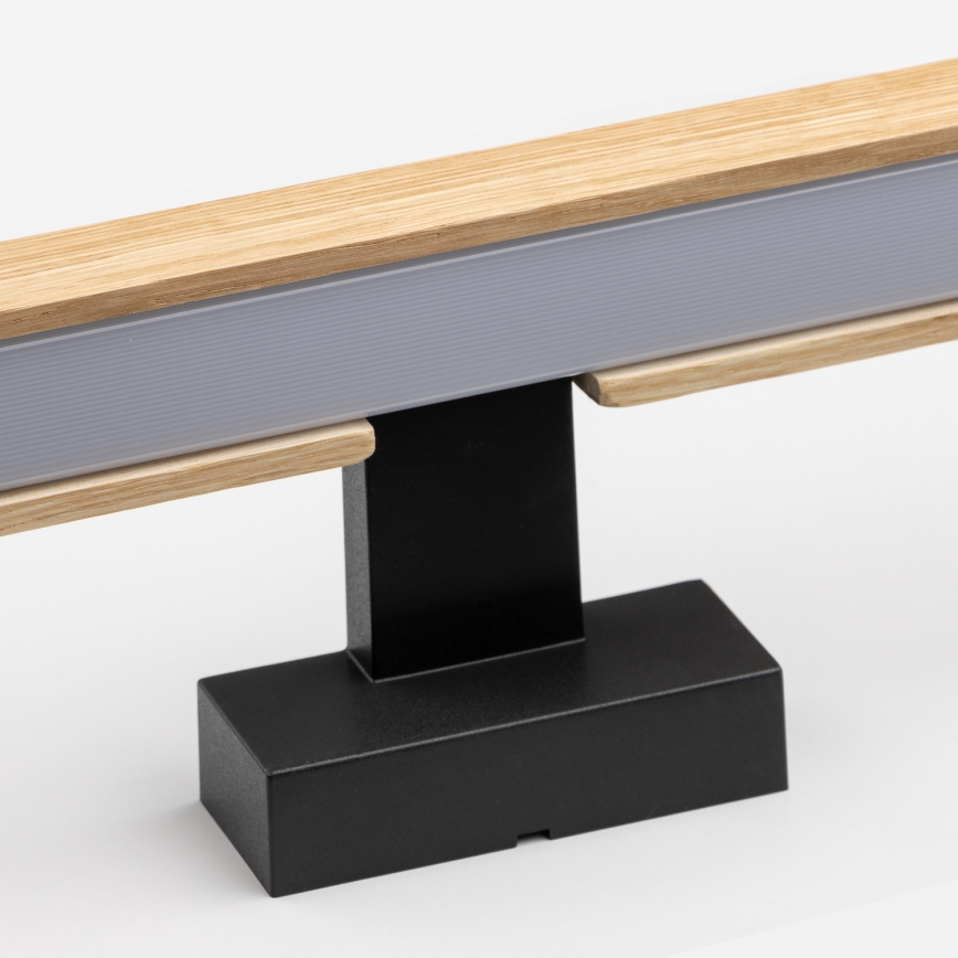 Brilagi - Illuminazione a LED per specchi da bagno WOODY MIRROR LED/8W/230V 40 cm IP44 quercia/nero