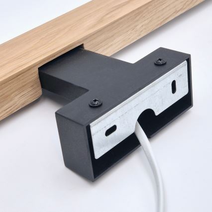 Brilagi - Illuminazione a LED per specchi da bagno WOODY MIRROR LED/8W/230V 40 cm IP44 quercia/nero