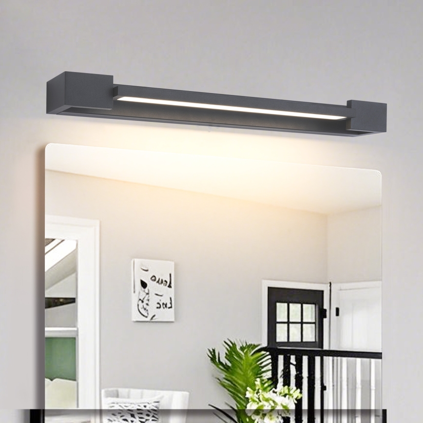 Brilagi - Illuminazione a LED per specchio da bagno AQUA LINE LED/12W/230V 45 cm IP44 antracite