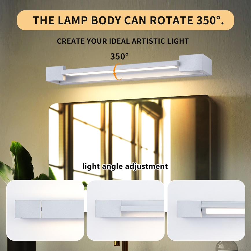 Brilagi - Illuminazione LED per specchio da bagno AQUA LINE LED/12W/230V 45 cm IP44 bianco CRI 90