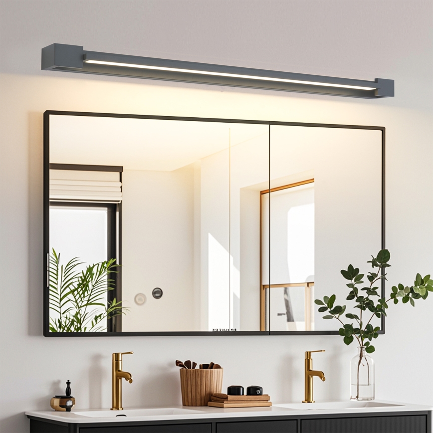 Brilagi - Illuminazione LED per specchio da bagno AQUA LINE LED/24W/230V 90 cm IP44 antracite CRI 90