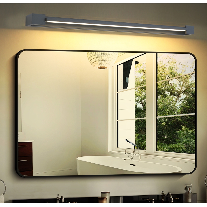 Brilagi - Illuminazione LED per specchio da bagno AQUA LINE LED/24W/230V 90 cm IP44 antracite CRI 90