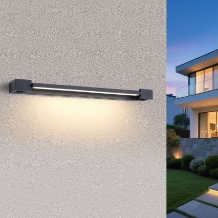 Brilagi - Illuminazione LED per specchio da bagno AQUA LINE LED/24W/230V 90 cm IP44 antracite CRI 90
