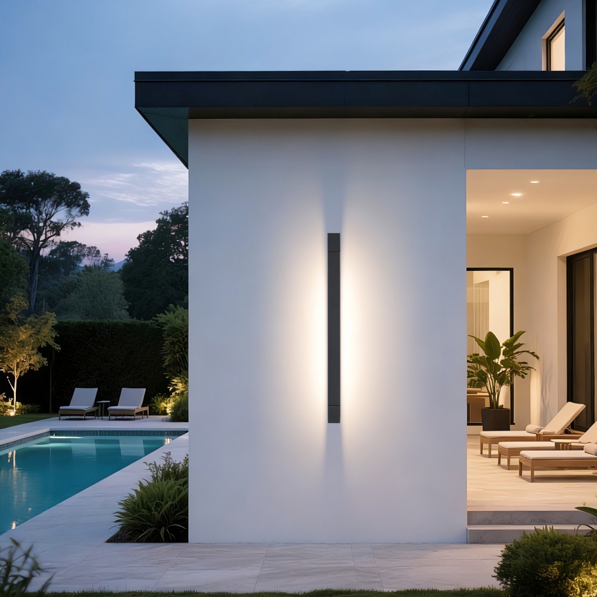 Brilagi - Illuminazione LED per specchio da bagno AQUA LINE LED/24W/230V 90 cm IP44 antracite CRI 90