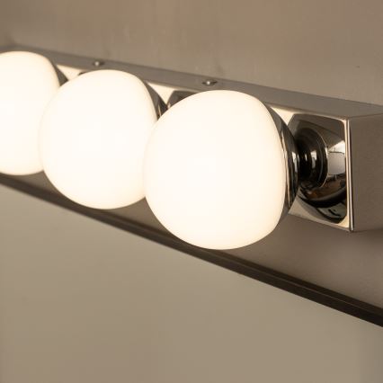 Brilagi - Illuminazione LED per specchio da bagno HOLLYWOOD, 4x LED da 3W, 230V, 53 cm, IP44, cromo lucido