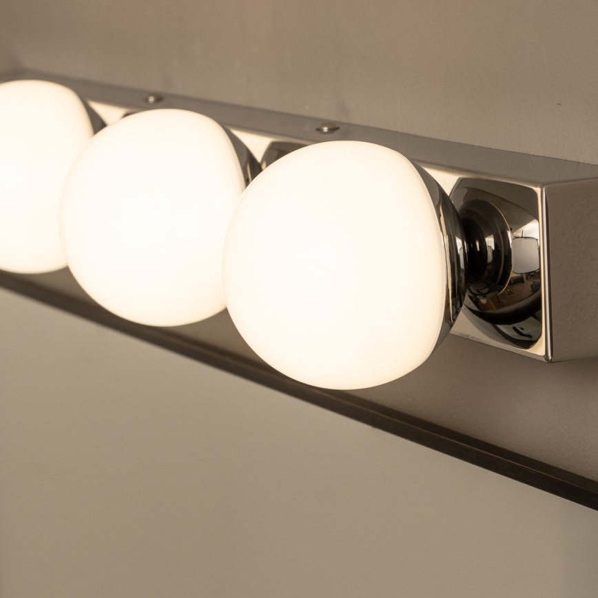 Brilagi - Illuminazione LED per specchio da bagno HOLLYWOOD, 4x LED da 3W, 230V, 53 cm, IP44, cromo lucido
