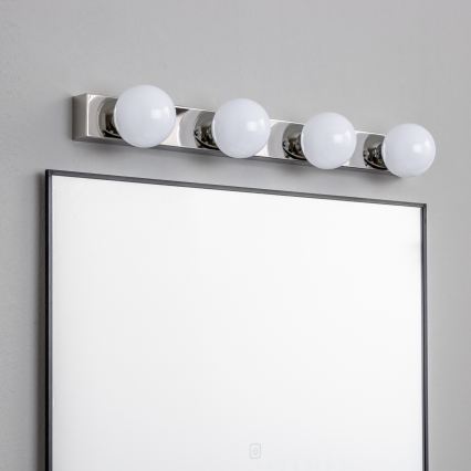 Brilagi - Illuminazione LED per specchio da bagno HOLLYWOOD, 4x LED da 3W, 230V, 53 cm, IP44, cromo lucido