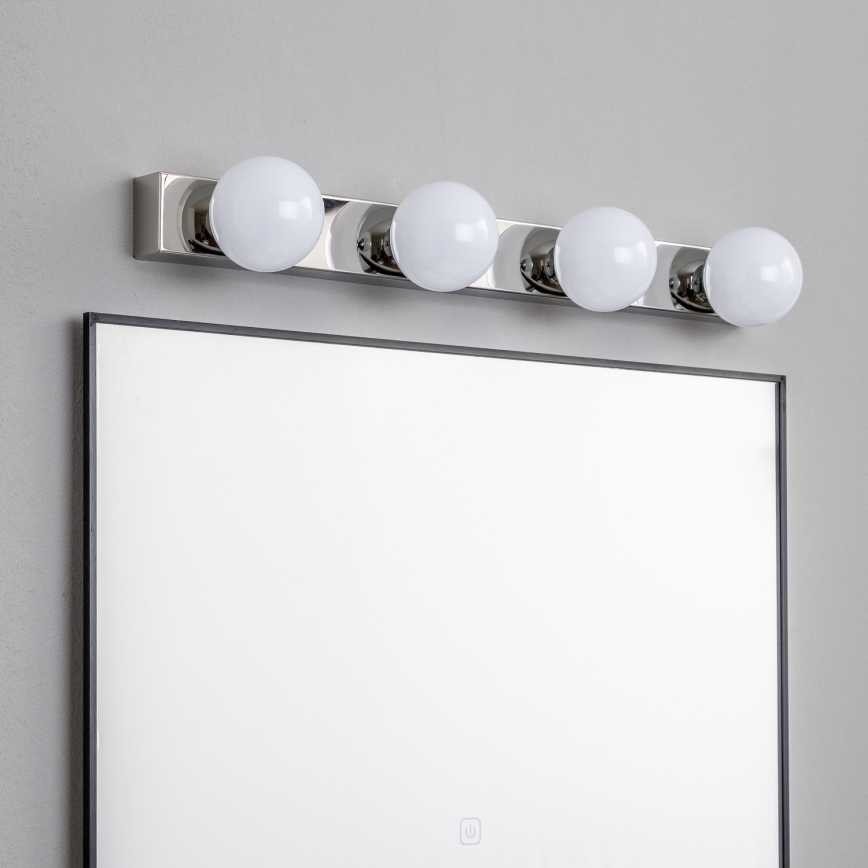 Brilagi - Illuminazione LED per specchio da bagno HOLLYWOOD, 4x LED da 3W, 230V, 53 cm, IP44, cromo lucido