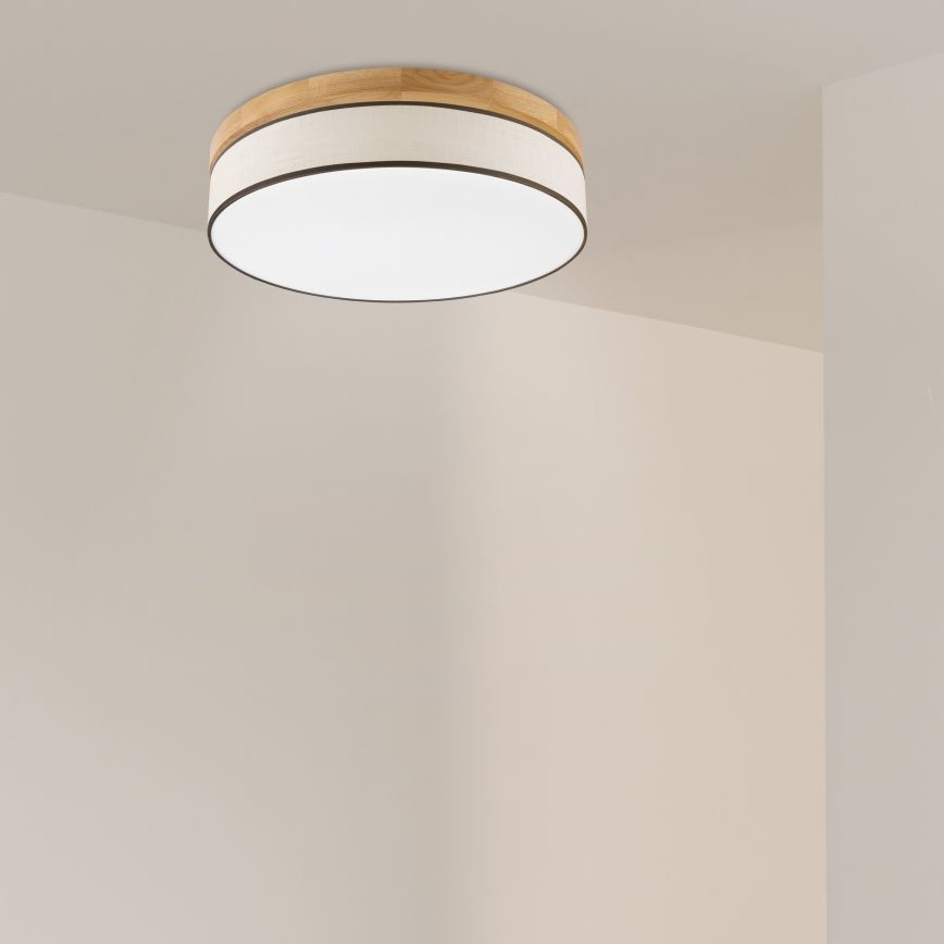 Brilagi - Illuminazione a soffitto BELLADONNA LED/36W/230V diam. 50 cm crema/rovere