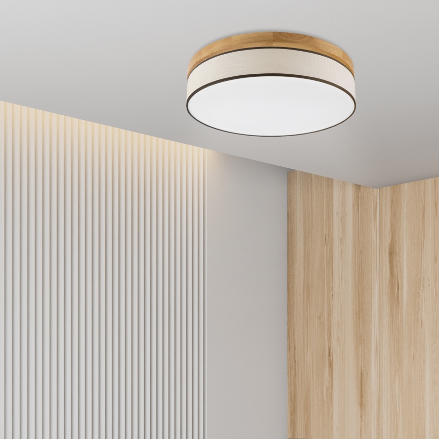 Brilagi - Illuminazione a soffitto BELLADONNA LED/36W/230V diam. 50 cm crema/rovere