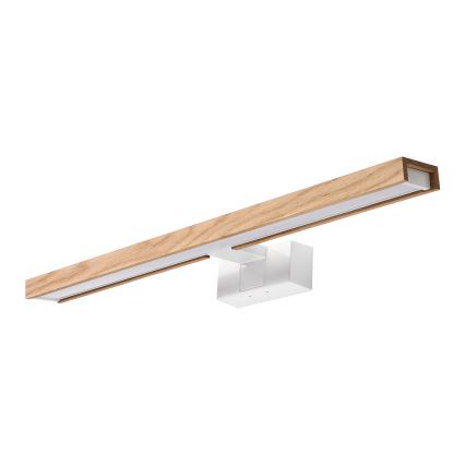 Brilagi - Illuminazione LED per specchio da bagno 3 in 1 WOODY MIRROR LED/12W/230V 60 cm IP44 bianco/rovere