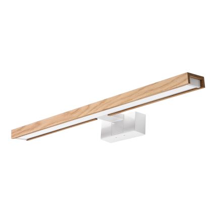 Brilagi - Illuminazione LED per specchio da bagno 3 in 1 WOODY MIRROR LED/12W/230V 60 cm IP44 bianco/rovere