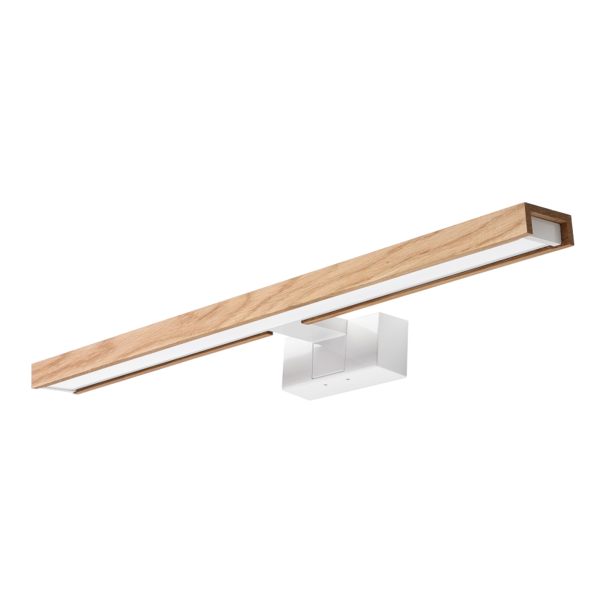 Brilagi - Illuminazione LED per specchio da bagno 3 in 1 WOODY MIRROR LED/12W/230V 60 cm IP44 bianco/rovere