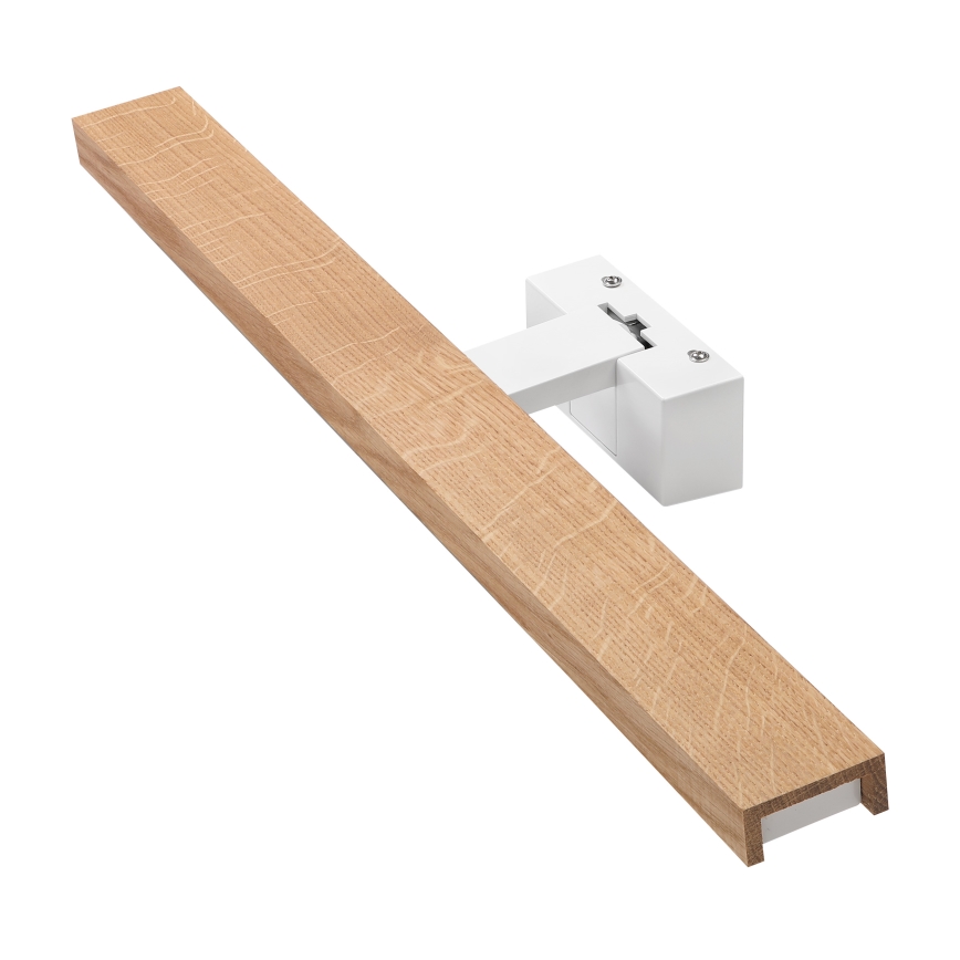 Brilagi - Illuminazione LED per specchio da bagno 3 in 1 WOODY MIRROR LED/12W/230V 60 cm IP44 bianco/rovere