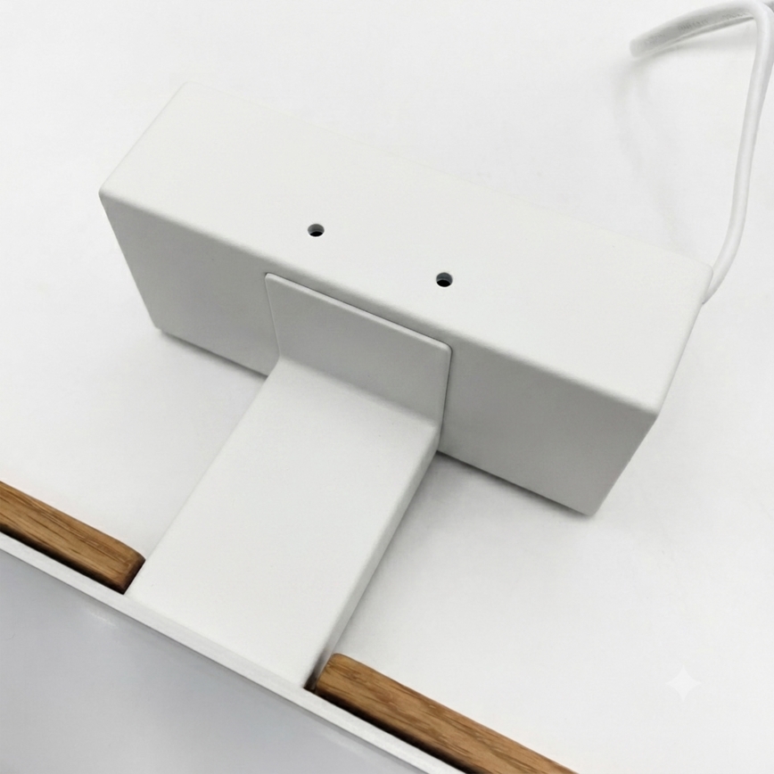 Brilagi - Illuminazione LED per specchio da bagno 3 in 1 WOODY MIRROR LED/12W/230V 60 cm IP44 bianco/rovere