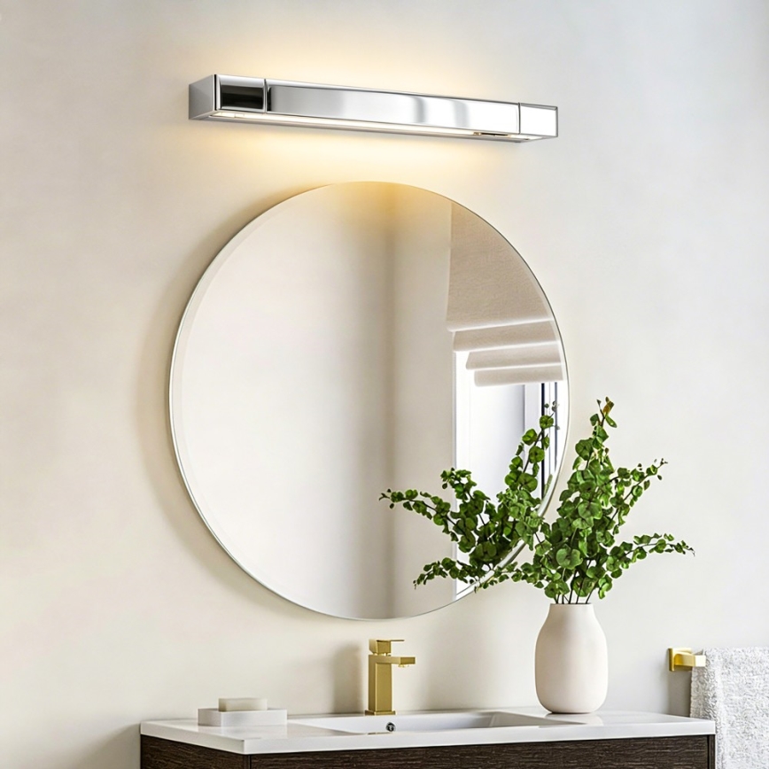 Brilagi - Illuminazione LED per specchio da bagno AQUA LINE LED/12W/230V 45 cm IP44 cromo lucido CRI 90