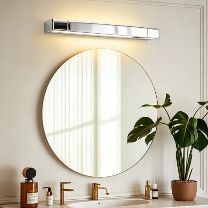 Brilagi - Illuminazione LED per specchio da bagno AQUA LINE LED/12W/230V 45 cm IP44 cromo lucido CRI 90