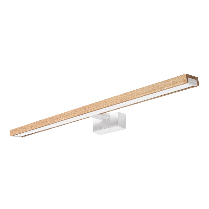 Brilagi - Illuminazione LED per specchio da bagno 3 in 1 WOODY MIRROR LED/15W/230V 80 cm IP44 bianco/rovere
