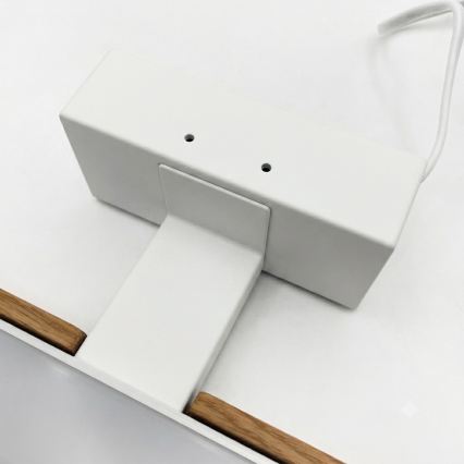 Brilagi - Illuminazione LED per specchio da bagno 3 in 1 WOODY MIRROR LED/15W/230V 80 cm IP44 bianco/rovere