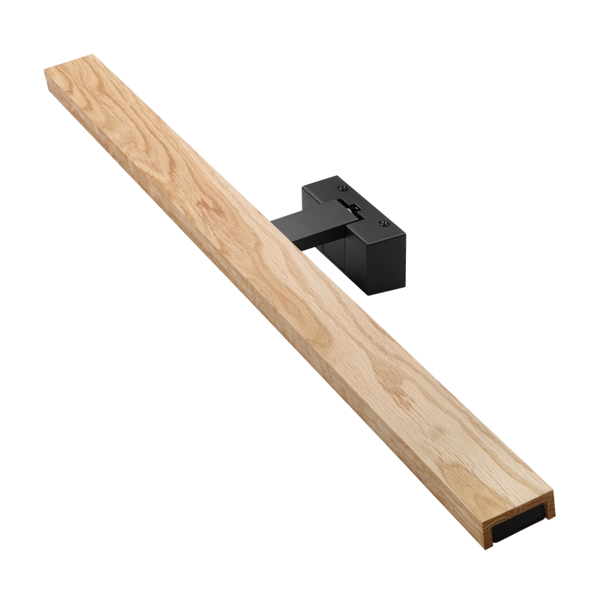 Brilagi - Illuminazione LED 3 in 1 per specchio da bagno WOODY MIRROR LED/15W/230V 80 cm IP44 nero/rovere