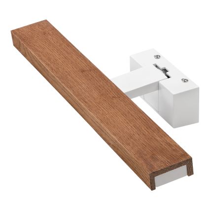 Brilagi - Illuminazione LED per specchio da bagno 3 in 1 WOODY MIRROR LED/8W/230V 40 cm IP44 bianco/rovere ciliegio