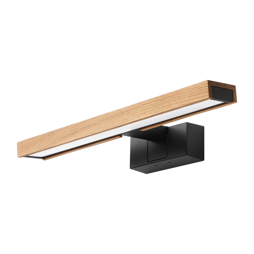 Brilagi - Illuminazione a LED per specchio da bagno 3 in 1 WOODY MIRROR LED/8W/230V IP44 nero/rovere