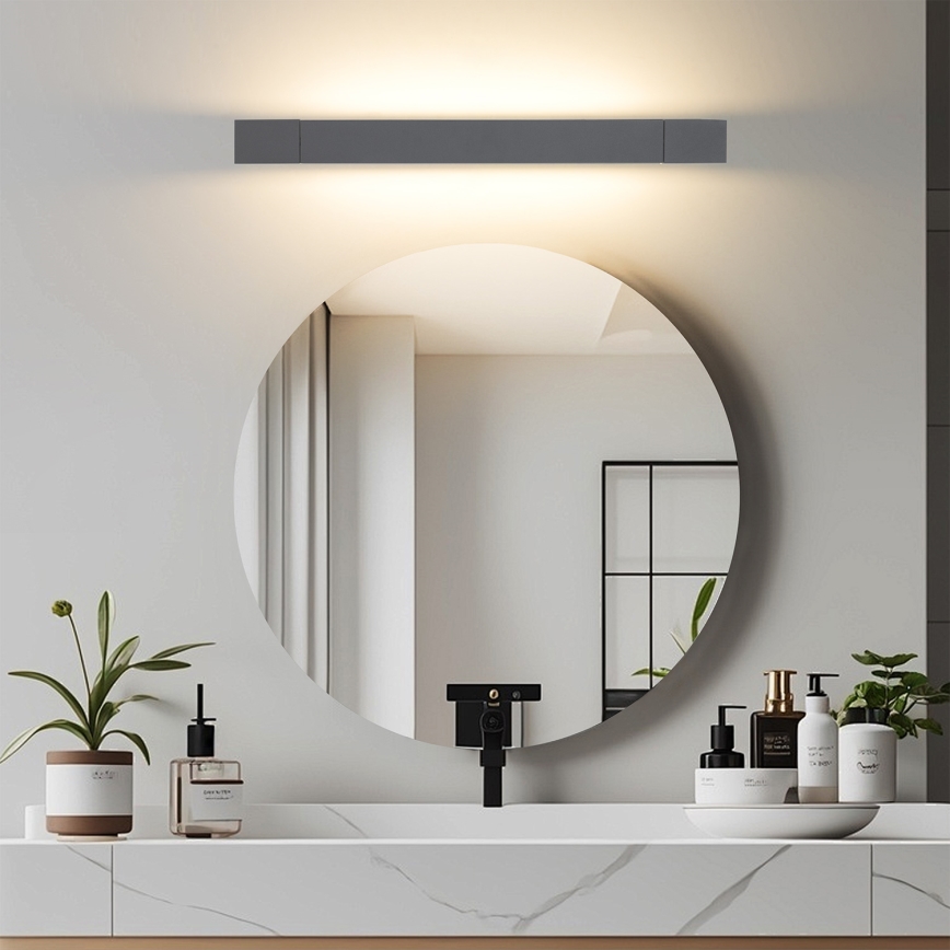 Brilagi - Illuminazione LED per specchio da bagno AQUA LINE LED 12W/230V, 45 cm, IP44, antracite, CRI 90