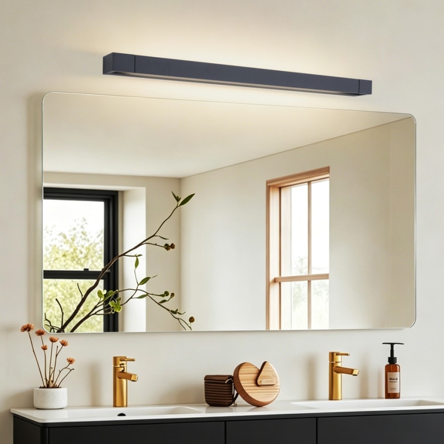 BRILAGI - Illuminazione a LED per specchio da bagno AQUA LINE LED/20W/230V 80 cm IP44 nero CRI 90