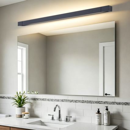 BRILAGI - Illuminazione a LED per specchio da bagno AQUA LINE LED/28W/230V 100 cm IP44 nera CRI 90