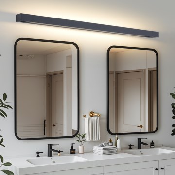 Brilagi - Illuminazione LED per specchio da bagno AQUA LINE LED/36W/230V 120 cm IP44 nero