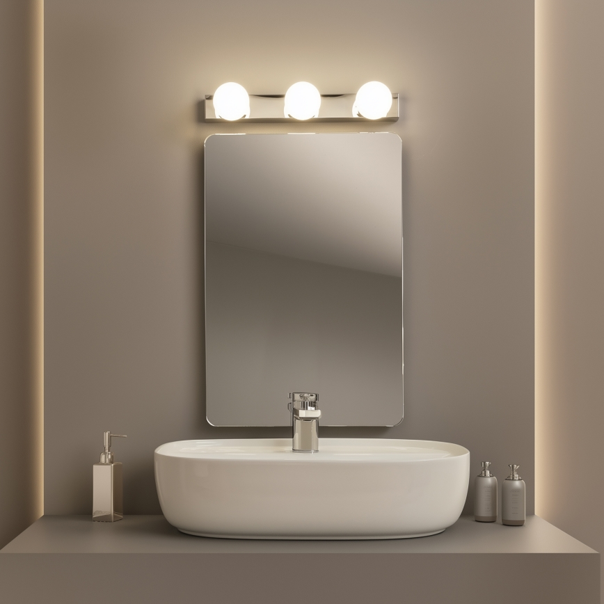 Brilagi - Illuminazione a LED per specchio da bagno HOLLYWOOD 3xLED/3W/230V 39 cm IP44 cromo lucido